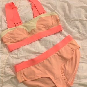 Neon sporty Stella McCartney Adidas swimsuit